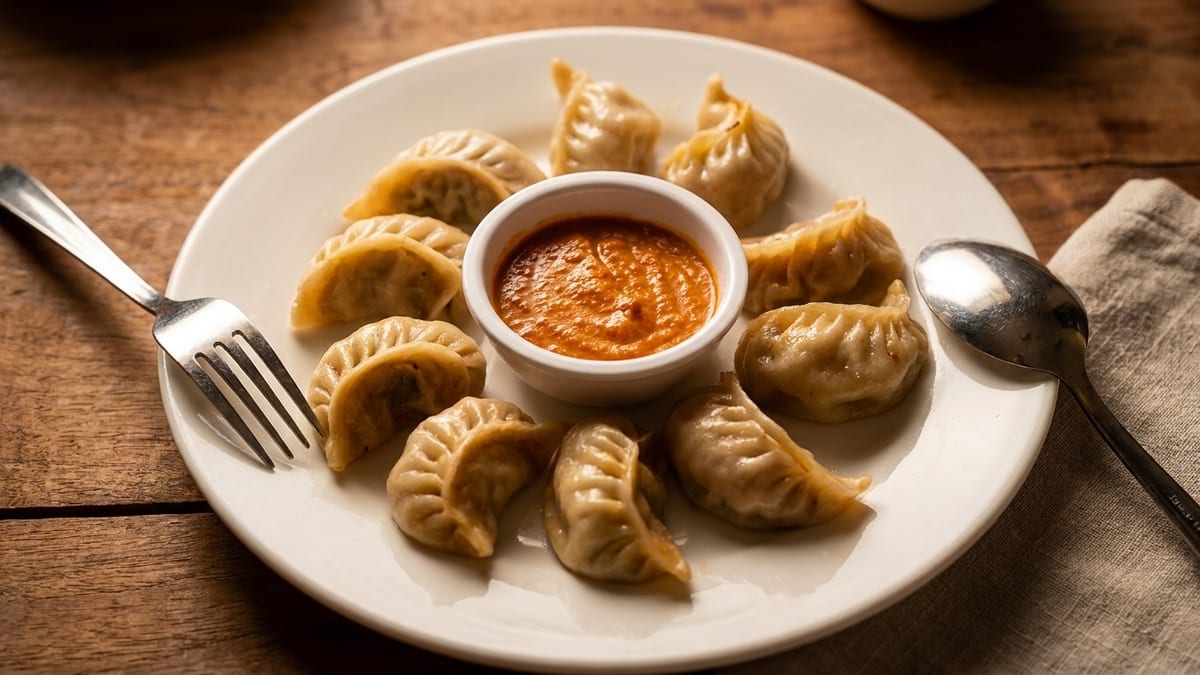 Every momo folded by hand